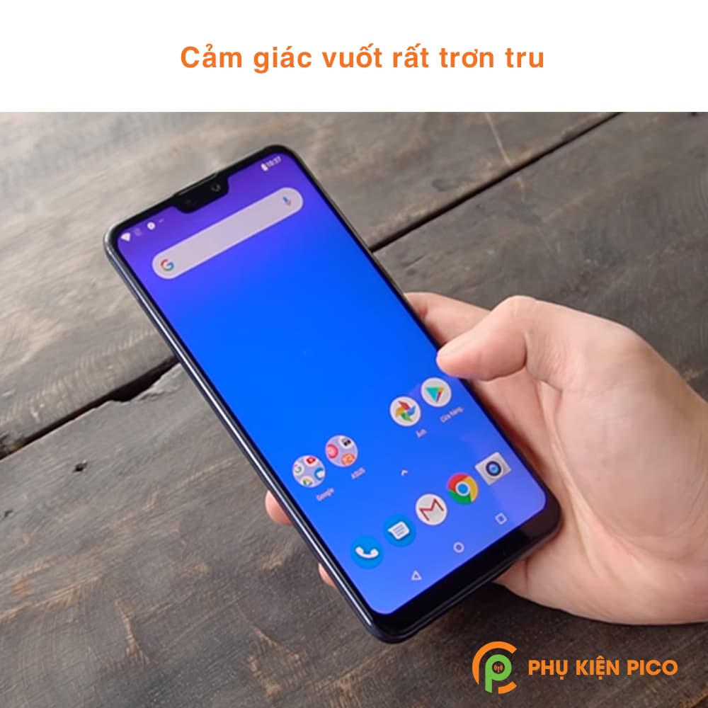 Cường lực Asus Zenfone Max M2 viền đen độ cứng 9H chống trầy xước - 4