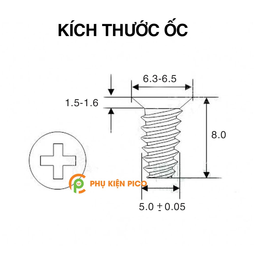 Ốc kim loại gắn quạt máy tính bộ 8 ốc - Ốc fan case - 2
