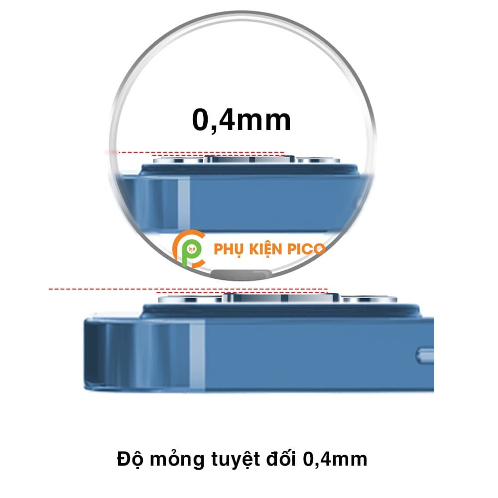 Cường lực camera Iphone 12 Pro Max viền kim loại chống xước - Vòng bảo vệ có kính Iphone 12 Pro - 2