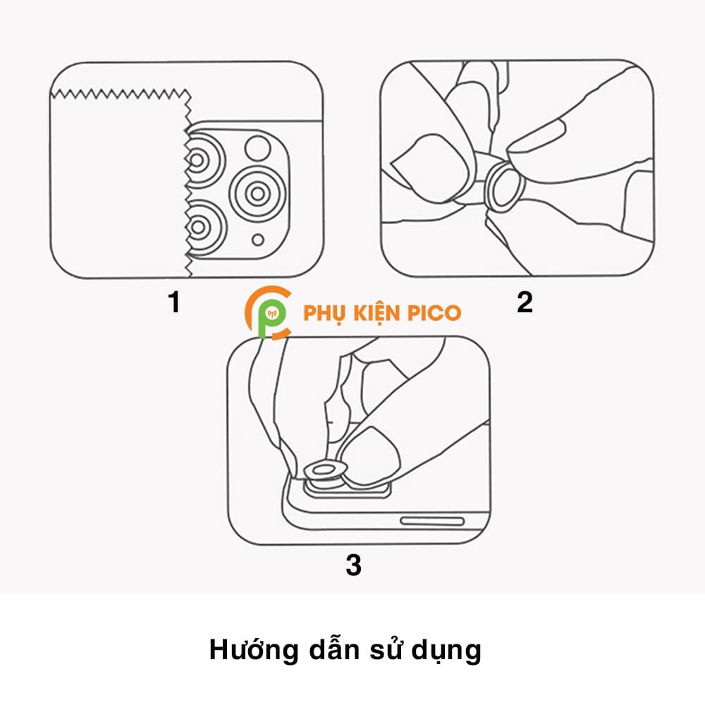 Cường lực camera Iphone 12 Pro Max viền kim loại chống xước - Vòng bảo vệ có kính Iphone 12 Pro - 5