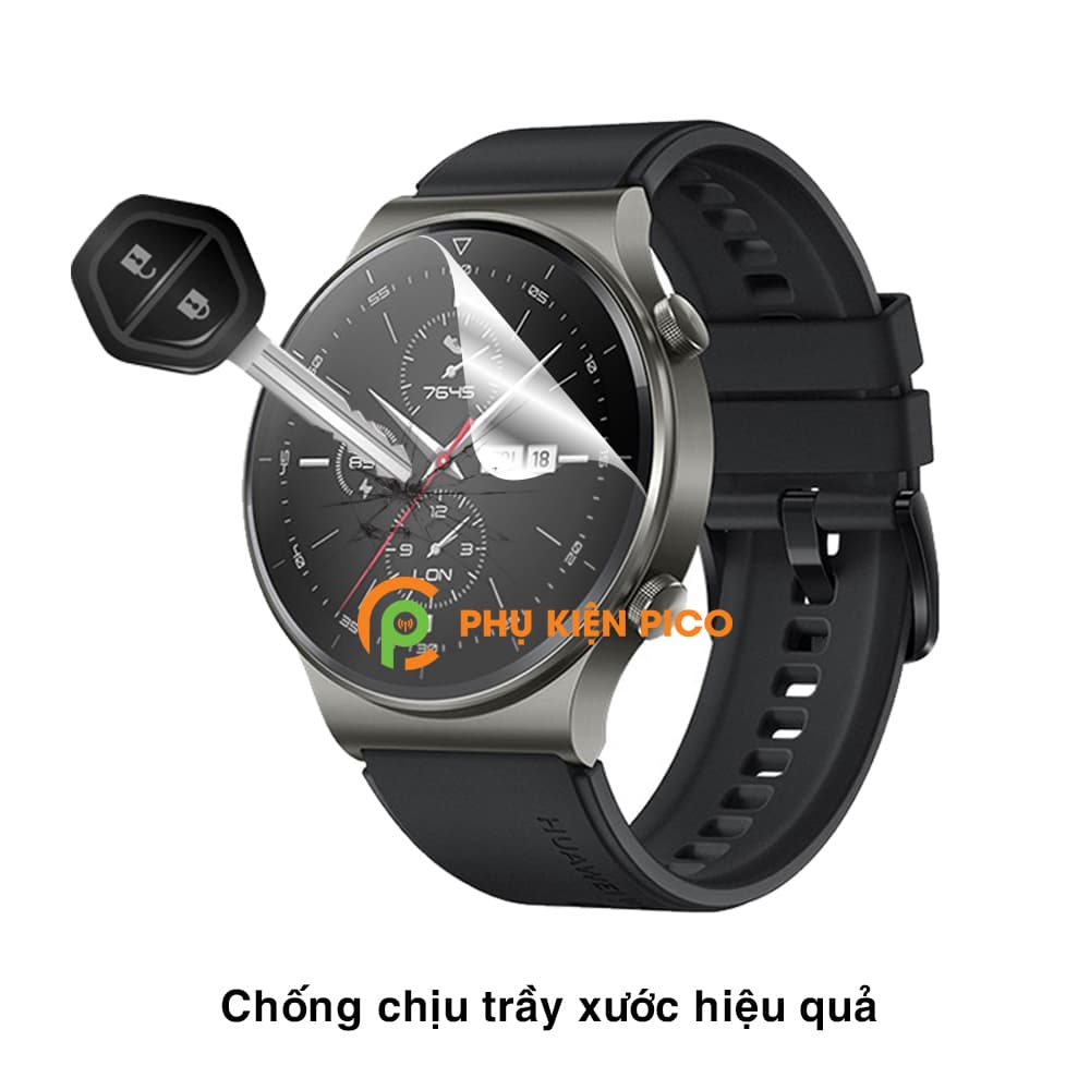 Dán màn hình Huawei GT 2 Pro chính hãng Gor bộ 3 miếng chống trầy xước đồng hồ - Dán dẻo Huawei Watch GT 2 Pro - 2