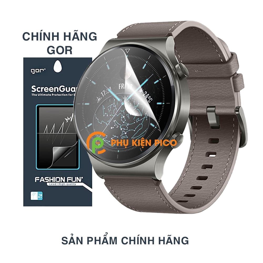 Dán màn hình Huawei GT 2 Pro chính hãng Gor bộ 3 miếng chống trầy xước đồng hồ - Dán dẻo Huawei Watch GT 2 Pro - 6