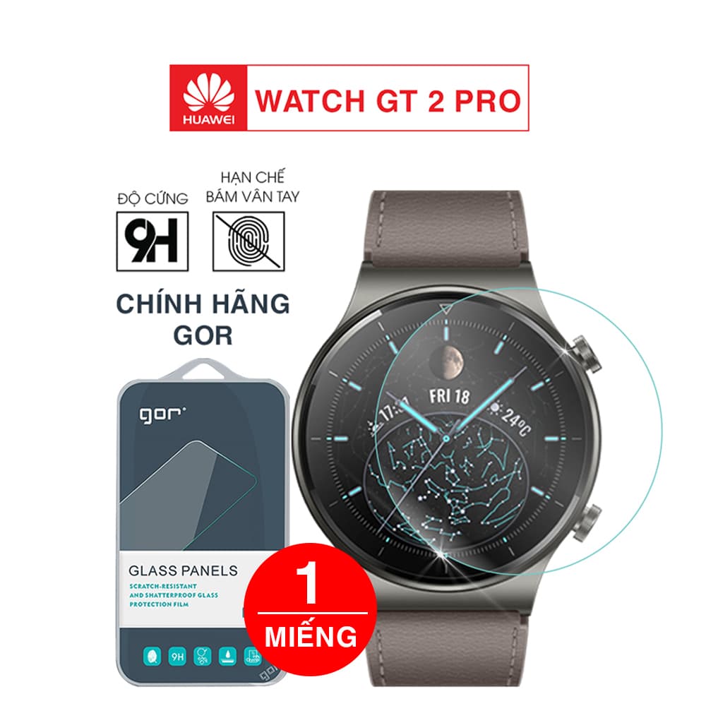 Cường lực Huawei GT 2 Pro chính hãng Gor bộ 3 miếng bảo vệ đồng hồ – Dán màn hình Huawei Watch GT 2 Pro - 6