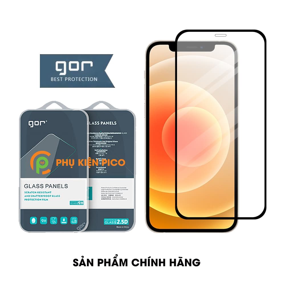 Cường lực Iphone 12 vân mờ chống vân tay chính hãng Gor – Dán màn hình Iphone 12 - 6
