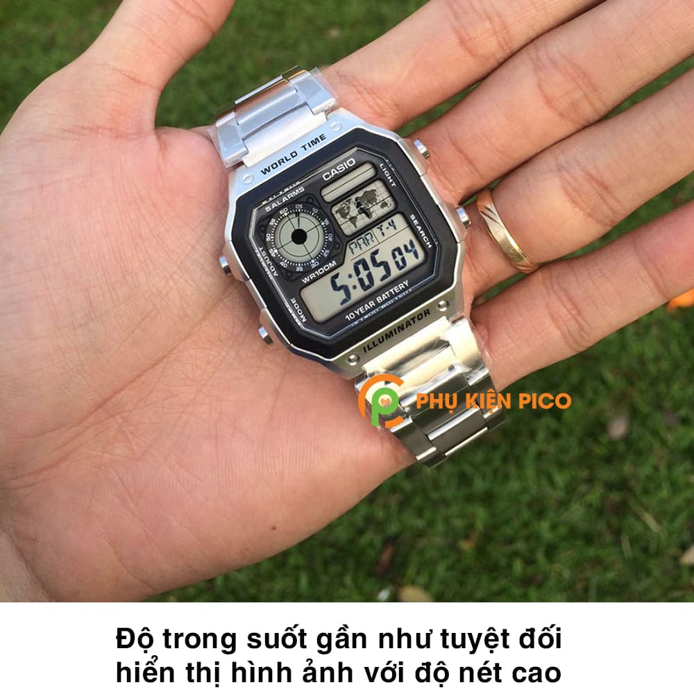 Cường lực đồng hồ Casio AE-1200WHD độ cứng 7H chống trầy xước – Dán màn hình Casio AE-1200WHD - 5