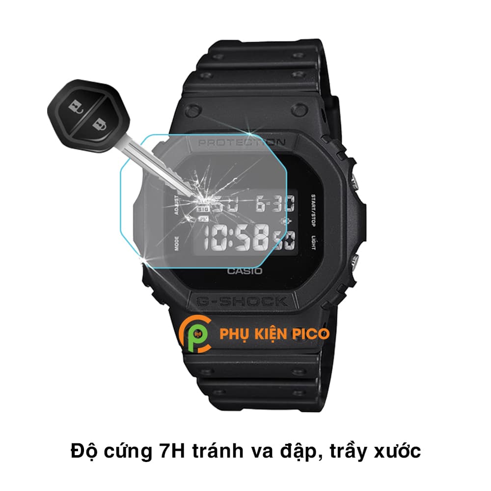 Cường lực đồng hồ Casio DW5600BB độ cứng 7H chống trầy xước – Dán màn hình Casio DW5600BB - 2