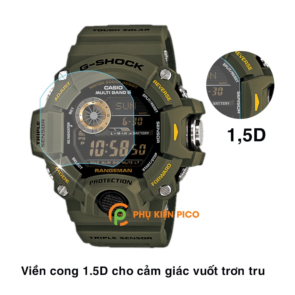 Cường lực đồng hồ Casio GW-9400-3CR độ cứng 7H chống trầy xước – Dán màn hình Casio GW-9400-3CR - 4