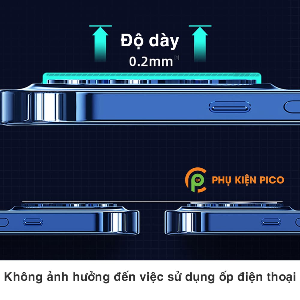 Cường lực camera Iphone 12 độ cứng 7H chống trầy xước – Dán camera Iphone 12 - 2