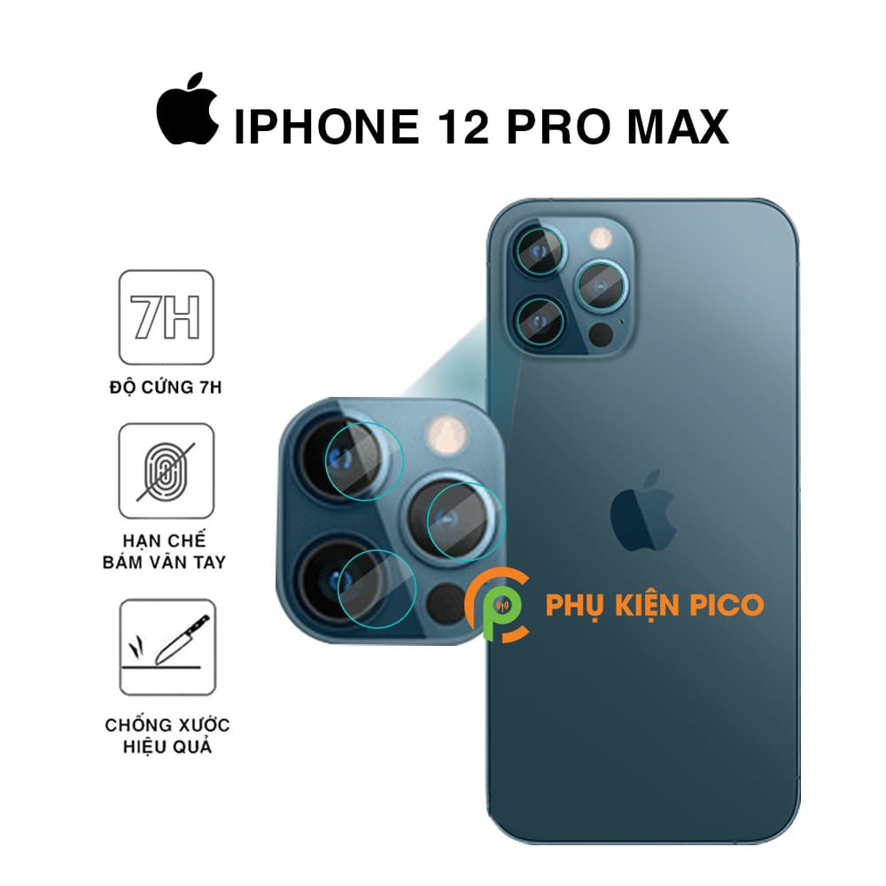 Cường lực camera Iphone 12 Pro Max độ cứng 7H chống trầy xước – Dán camera Iphone 12 Pro Max