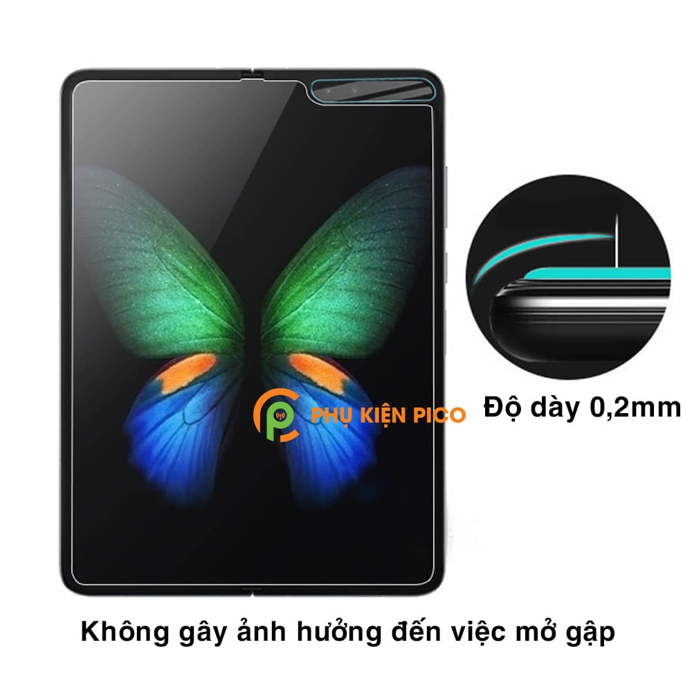 Cường lực camera trước Samsung Fold độ cứng 7H chống trầy xước - Dán camera Samsung Galaxy Fold - 3