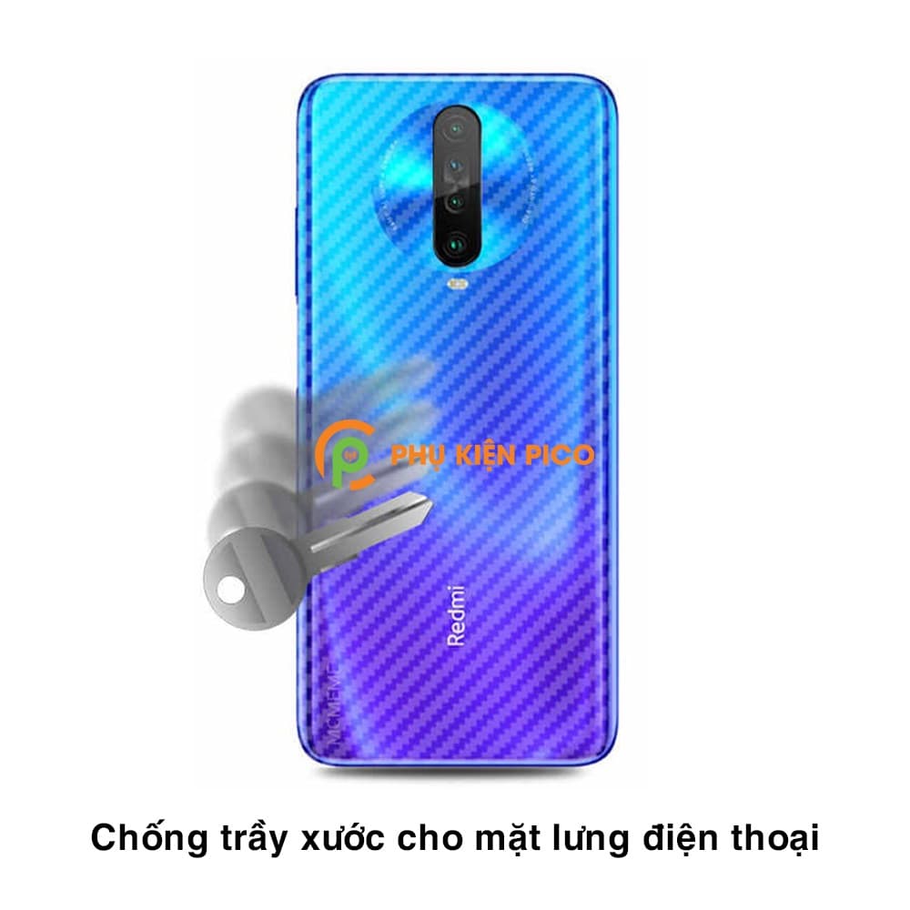 Dán lưng Poco X2 vân Carbon 3D tản nhiệt tốt – Dán lưng vân Carbon Xiaomi Poco X2 - 2
