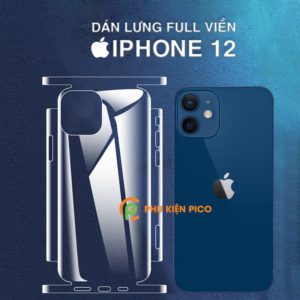 Dán lưng Iphone 12 PPF cáo cấp dẻo trong suốt full viền - Dán dẻo Iphone 12