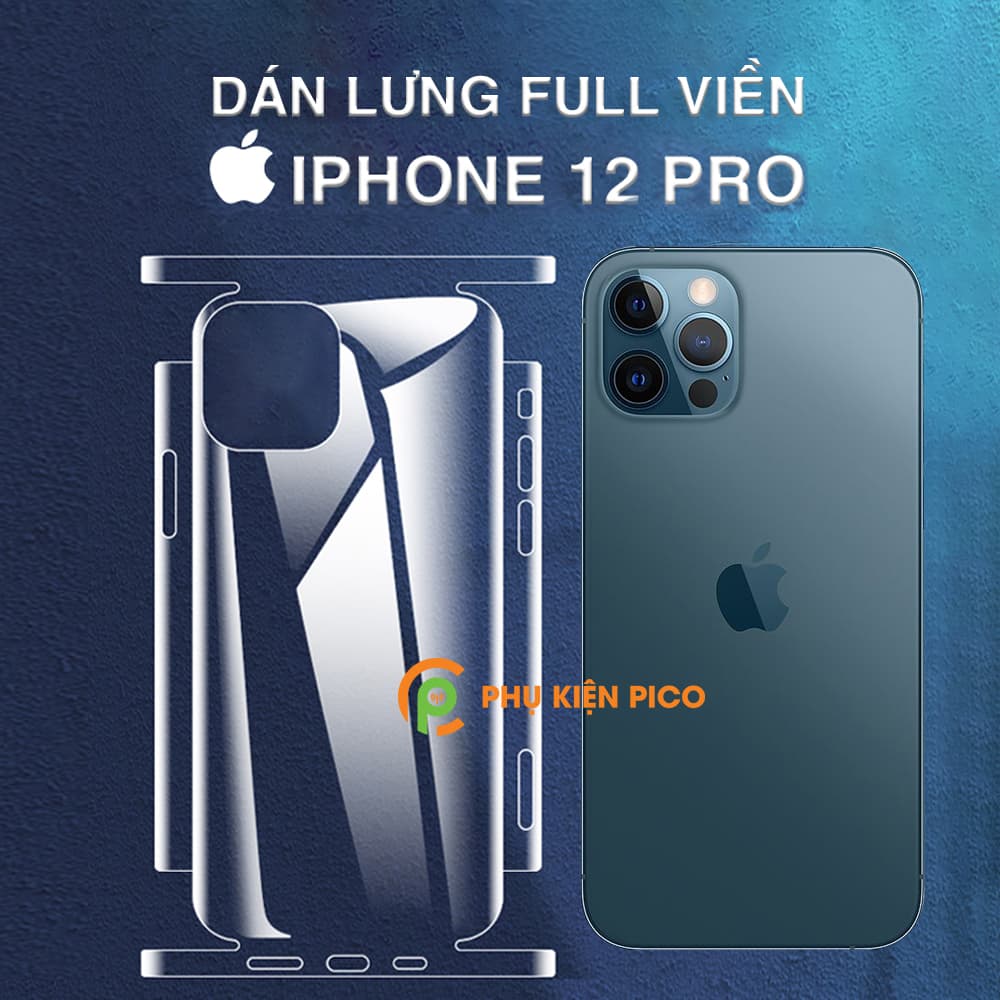 Dán lưng Iphone 12 Pro PPF cao cấp dẻo trong suốt full viền - Dán dẻo Iphone 12 Pro