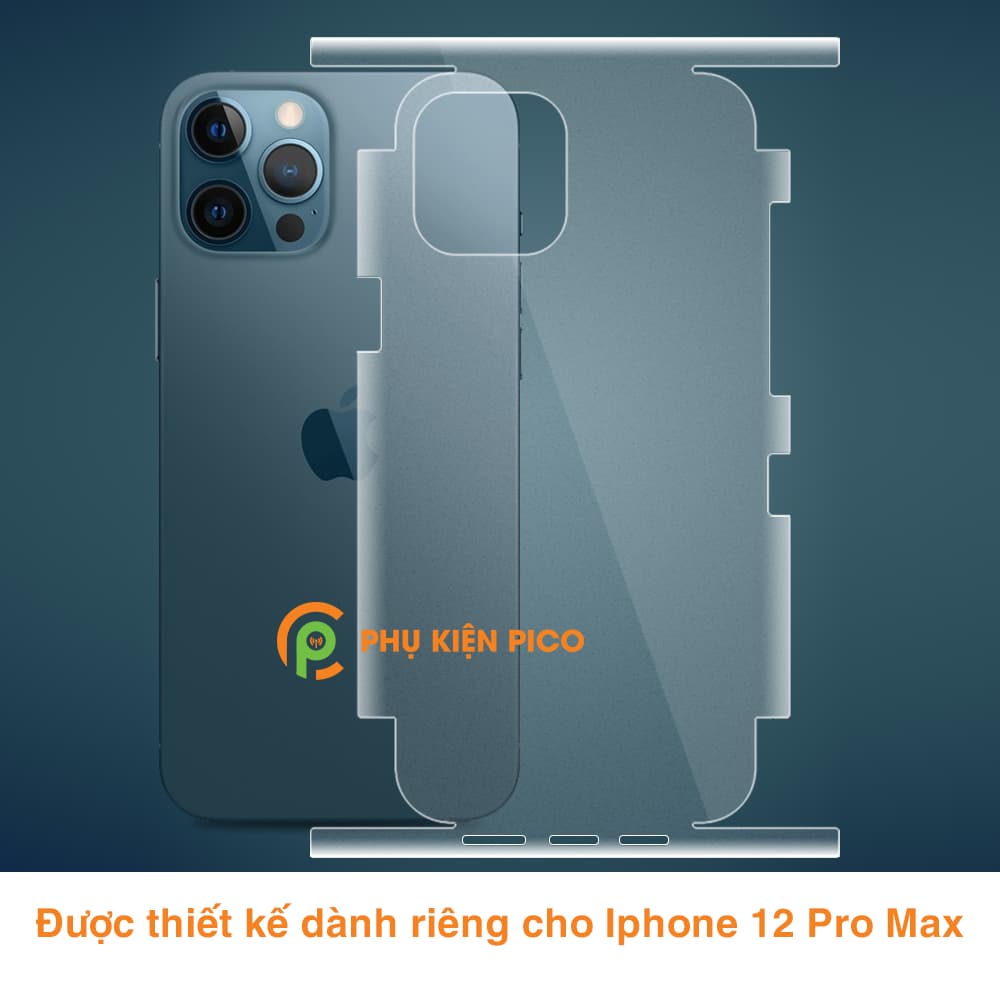 Dán lưng Iphone 12 Pro Max PPF cao cấp dẻo trong suốt full viền - Dán dẻo Iphone 12 Pro Max - 6