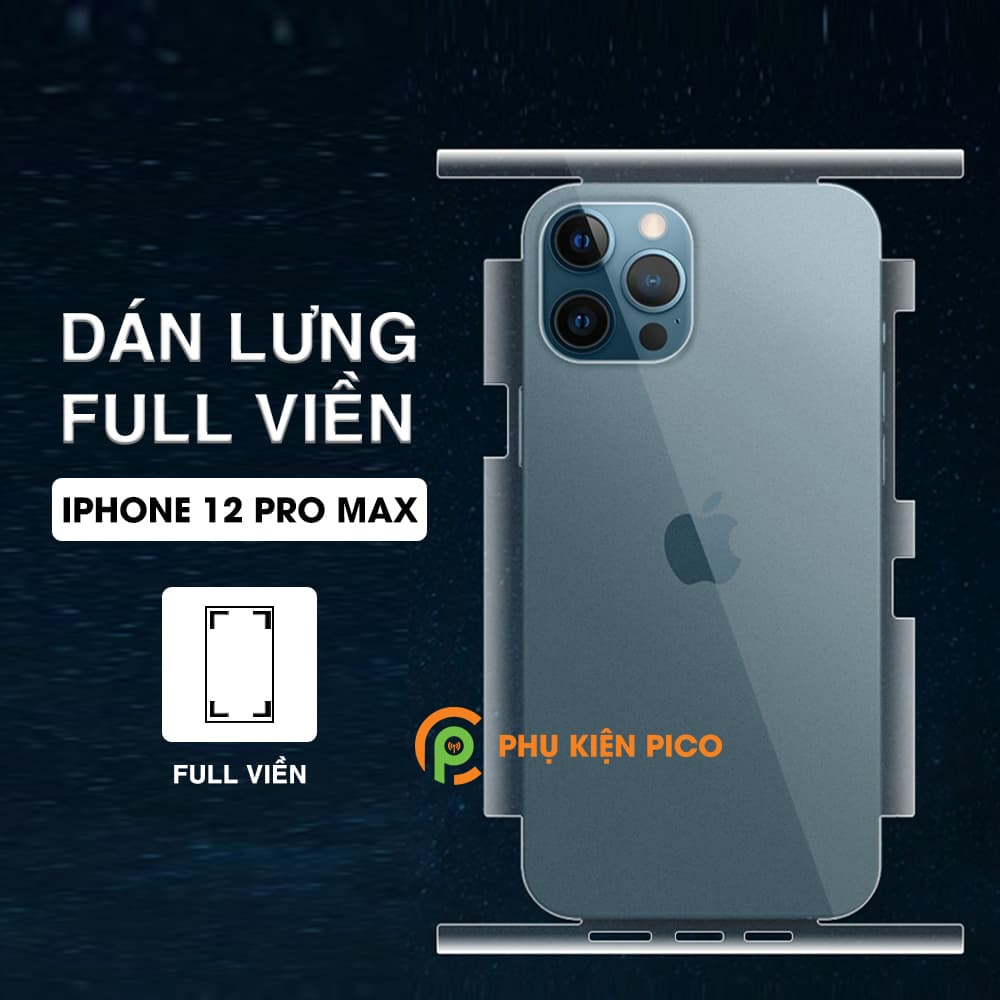 Dán lưng Iphone 12 Pro Max PPF cao cấp dẻo trong suốt full viền - Dán dẻo Iphone 12 Pro Max
