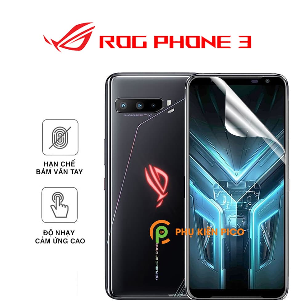 Dán màn hình Rog Phone 3 PPF cao cấp dẻo trong suốt