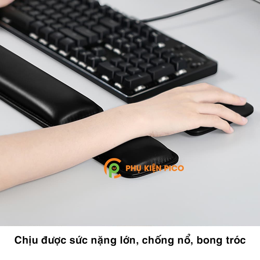 Kê tay chuột bọc da PU cao cấp chống đau mỏi cổ tay – Đệm kê tay cho chuột - 7
