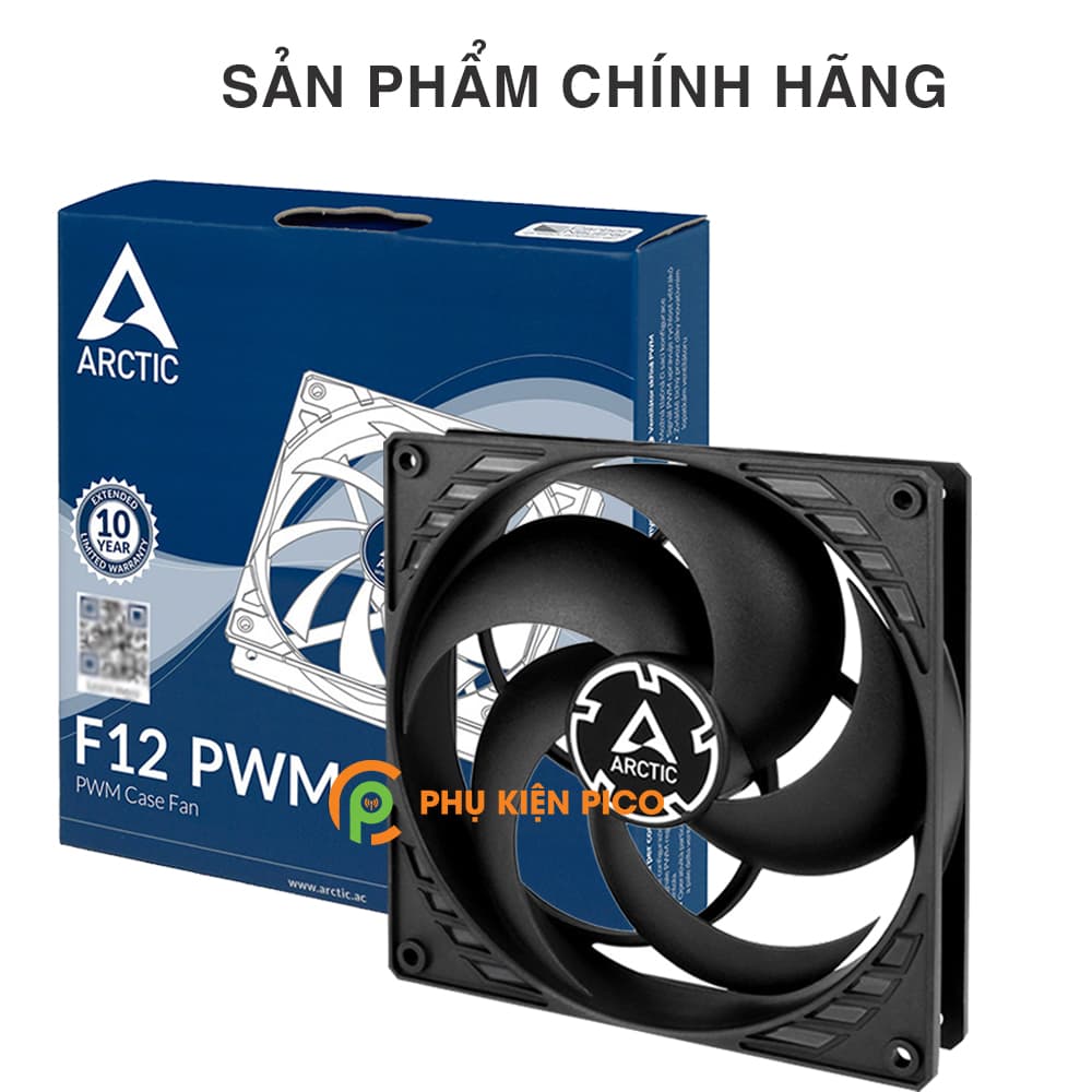 Quạt tản nhiệt case máy tính Arctic F12 PWM sức gió lớn - Quạt Fan Case 12cm - 7