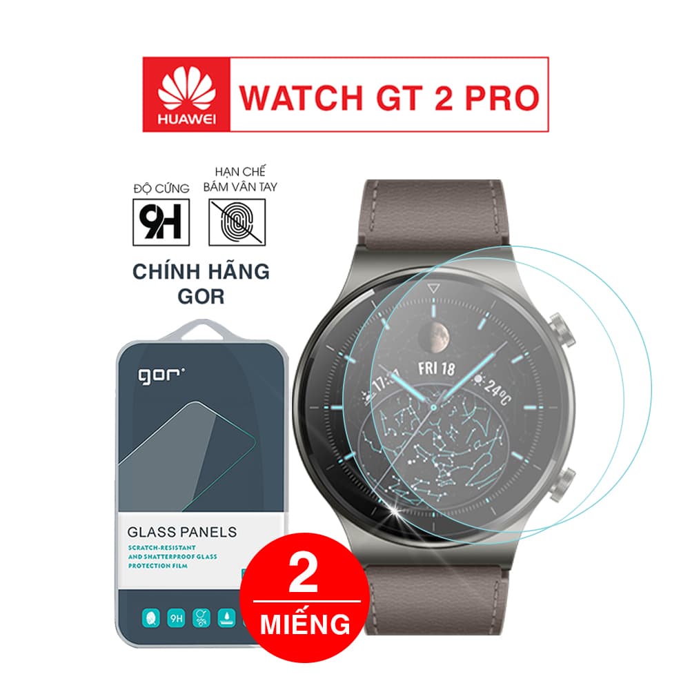 Cường lực Huawei GT 2 Pro chính hãng Gor bộ 3 miếng bảo vệ đồng hồ – Dán màn hình Huawei Watch GT 2 Pro - 7