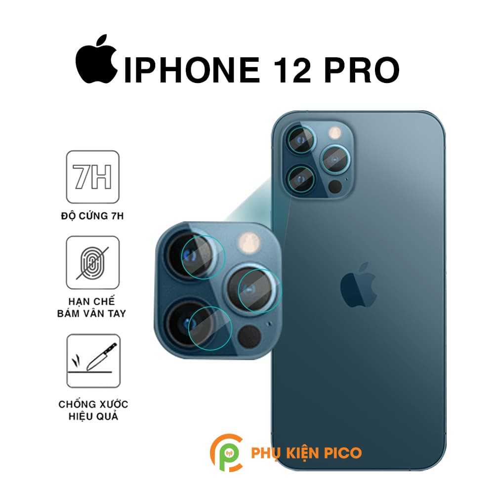 Cường lực camera Iphone 12 Pro độ cứng 7H chống trầy xước – Dán camera Iphone 12 Pro
