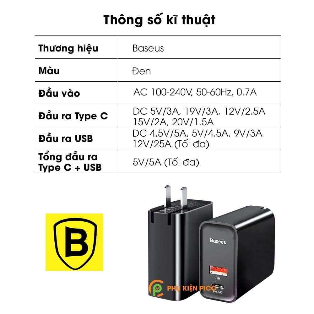 Bộ sạc nhanh cho Iphone 12 Pro Max chính hãng Baseus combo củ sạc và cáp sạc – Sạc nhanh Iphone 12 Pro Max - 2