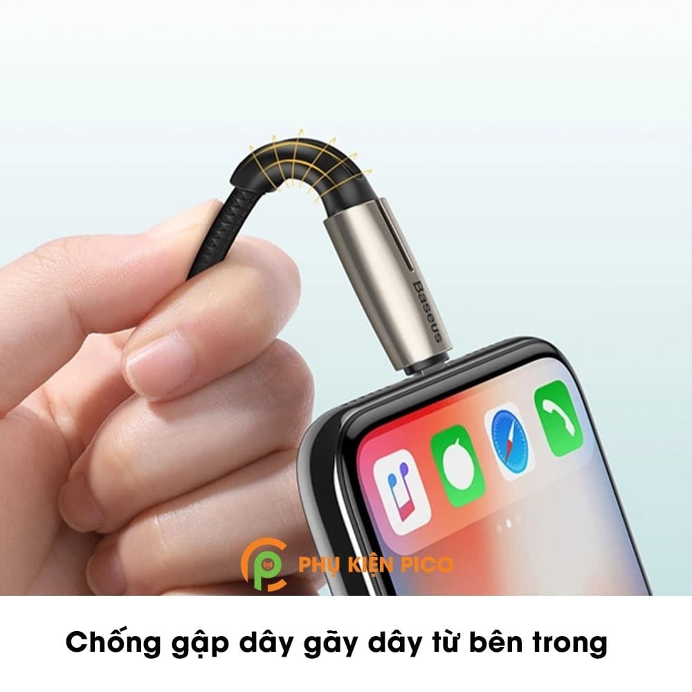 Cáp chuyển đổi Type C to Lightning dành cho Iphone 12 Pro Max chính hãng Baseus sạc nhanh 18W, dài 1.3m – Cáp sạc nhanh - 4