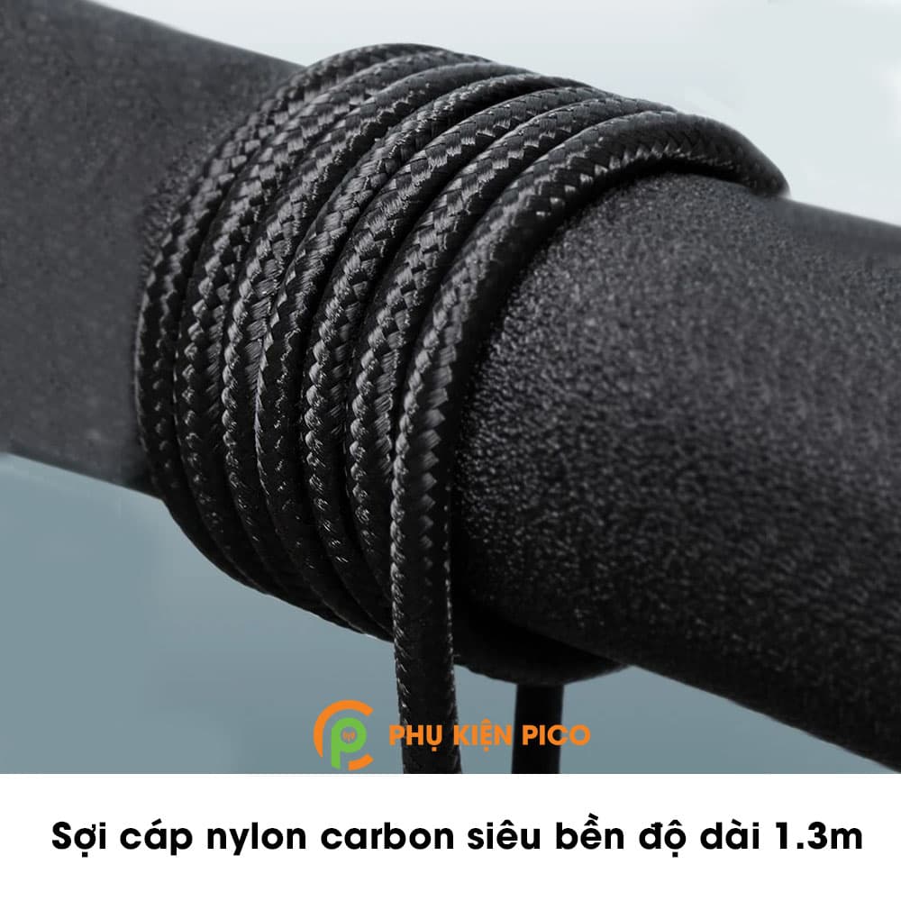 Cáp chuyển đổi Type C to Lightning cho Iphone X / Iphone 11 / Iphone 11 Pro / Iphone 11 Pro Max sạc nhanh 18W, dài 1.3m – Cáp sạc nhanh - 2