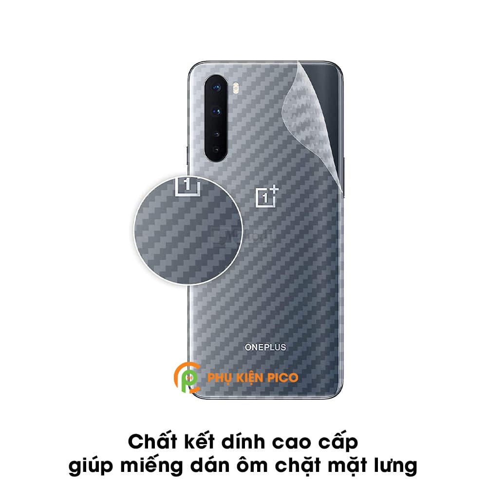 Dán lưng Oneplus Nord vân Carbon 3D tản nhiệt tốt – Dán lưng vân Carbon Oneplus Nord - 5