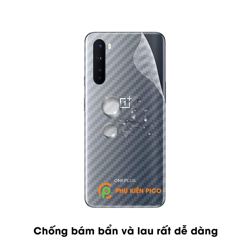 Dán lưng Oneplus Nord vân Carbon 3D tản nhiệt tốt – Dán lưng vân Carbon Oneplus Nord - 4