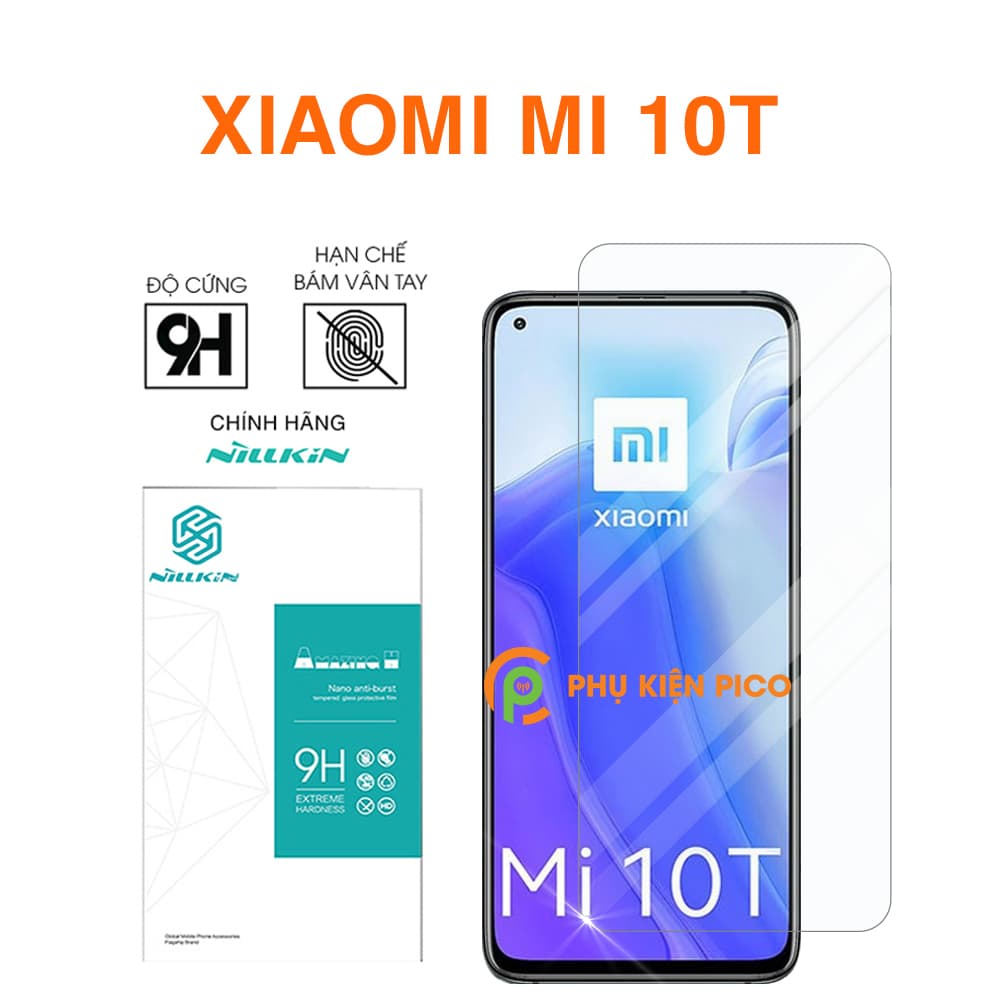 Cường lực Mi 10T chính hãng Nillkin Amazing H độ cứng 9H chống va đập – Dán màn hình Xiaomi Mi 10T