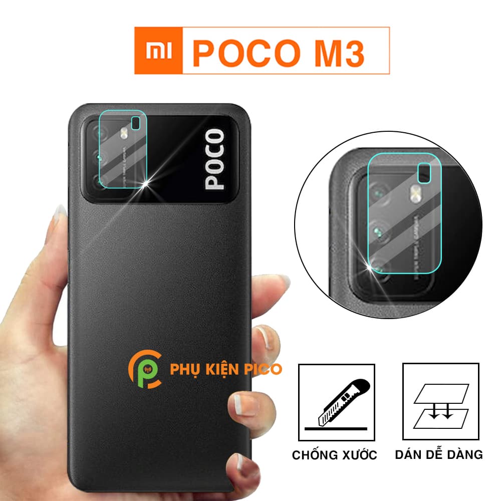 Cường lực camera Poco M3 độ cứng 7H chống trầy xước – Dán camera Xiaomi Poco M3