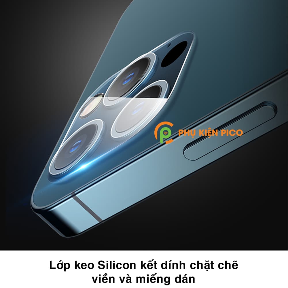 Cường lực camera Iphone 12 Pro bảo vệ full cụm camera độ cứng 9H - 11