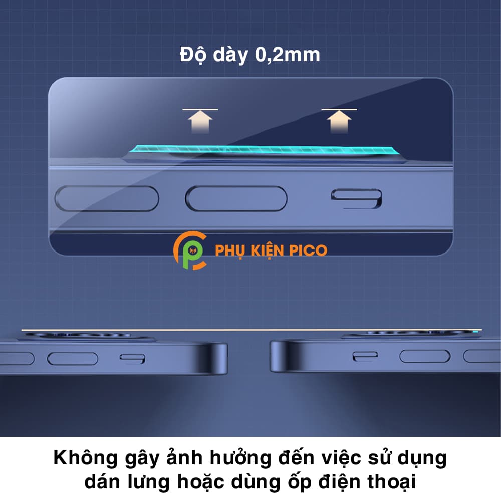 Cường lực camera Iphone 12 Pro Max full cụm camera độ cứng 9H - 9