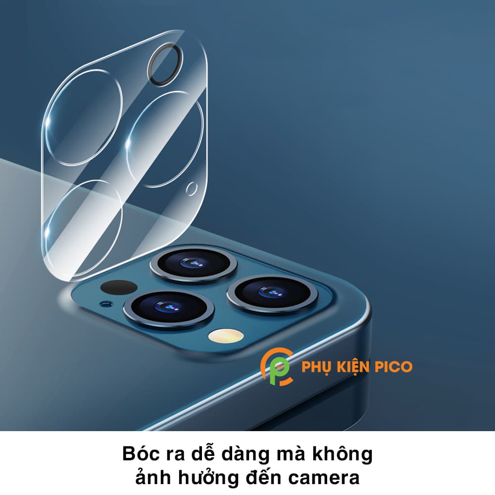Cường lực camera Iphone 12 Pro Max full cụm camera độ cứng 9H - 6