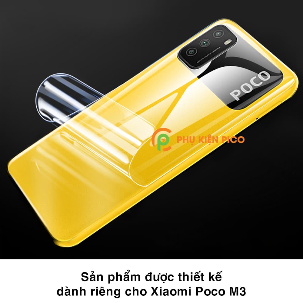 Dán lưng Poco M3 PPF dẻo trong suốt chống trầy xước - Dán PPF Xiaomi Poco M3 - 5