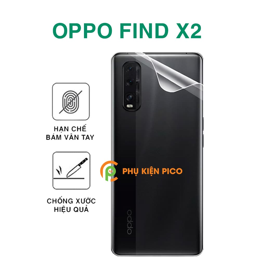 Dán lưng Oppo Find X2 PPF cao cấp dẻo trong suốt chống trầy xước – Dán dẻo Oppo Find X2