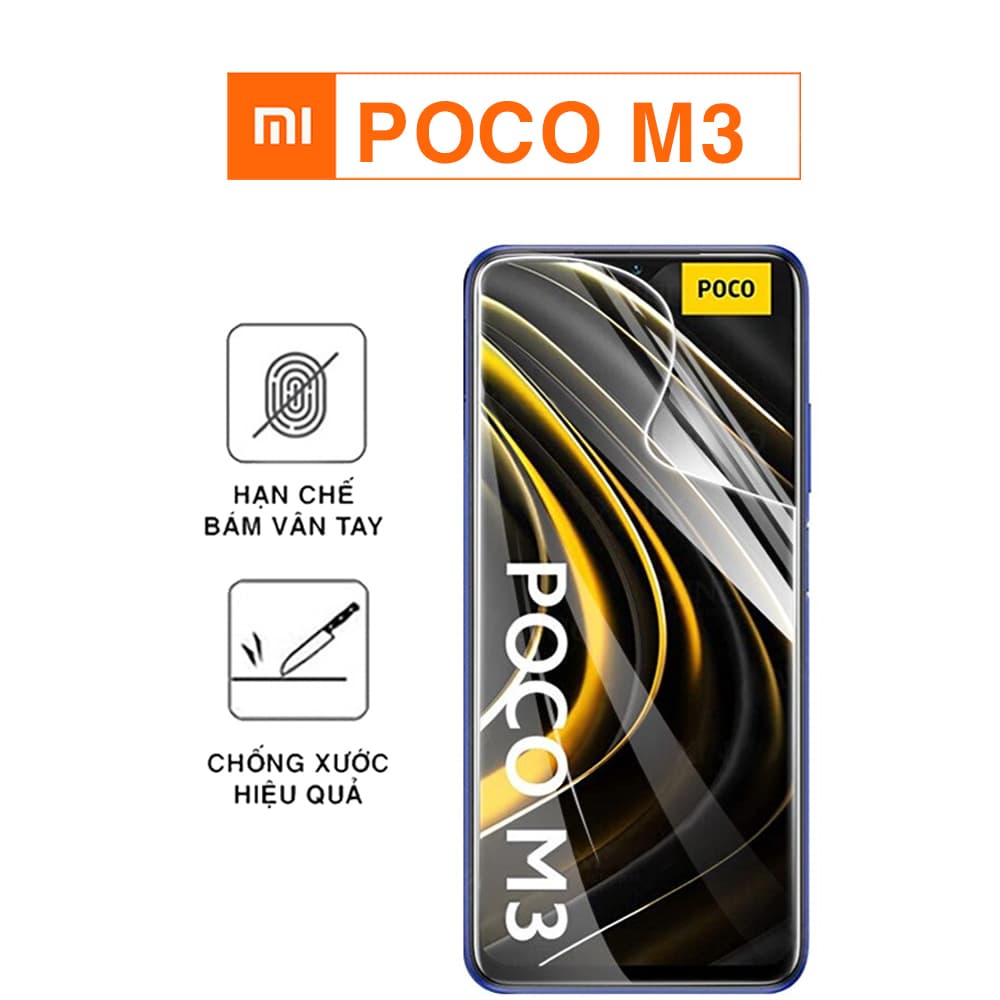 Dán màn hình Poco M3 PPF cao cấp dẻo trong suốt - Dán dẻo Xiaomi Poco M3