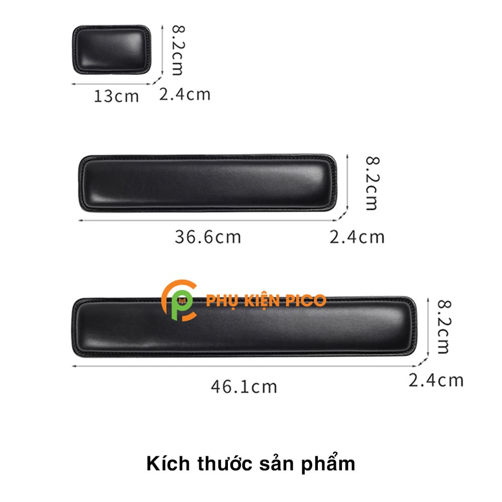 Kê tay chuột và bàn phím bọc da PU cao cấp chống đau mỏi cổ tay bộ 2 chiếc – Đệm kê tay cho chuột - 7