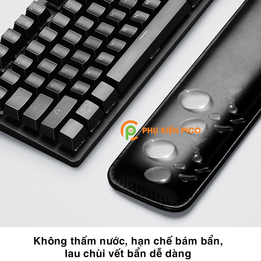 Kê tay bàn phím bọc da PU cao cấp chống đau mỏi cổ tay – Đệm kê tay cho bàn phím cơ - 2