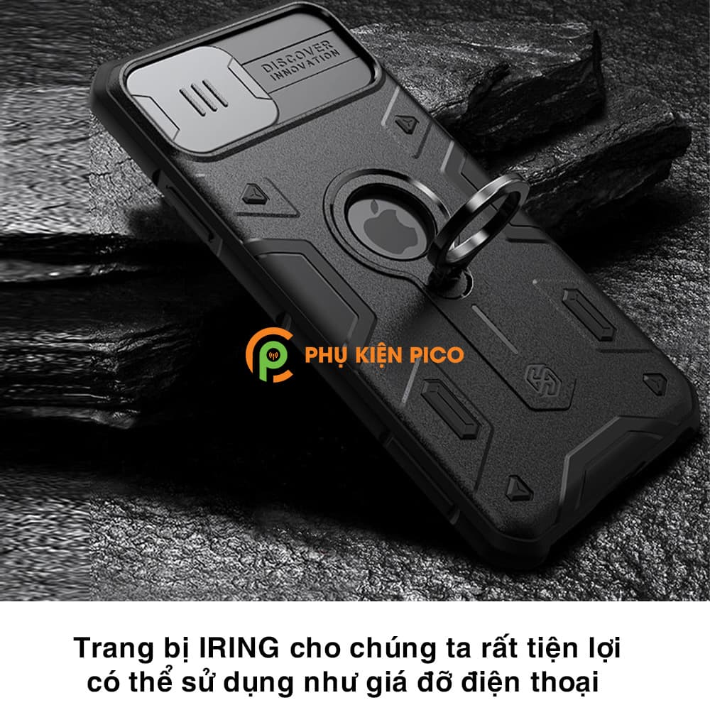 Ốp lưng chống sốc iPhone 11 Pro Max chính hãng Nillkin có nắp trượt bảo vệ camera sau - Ốp điện thoại iPhone 11 Pro Max - 4