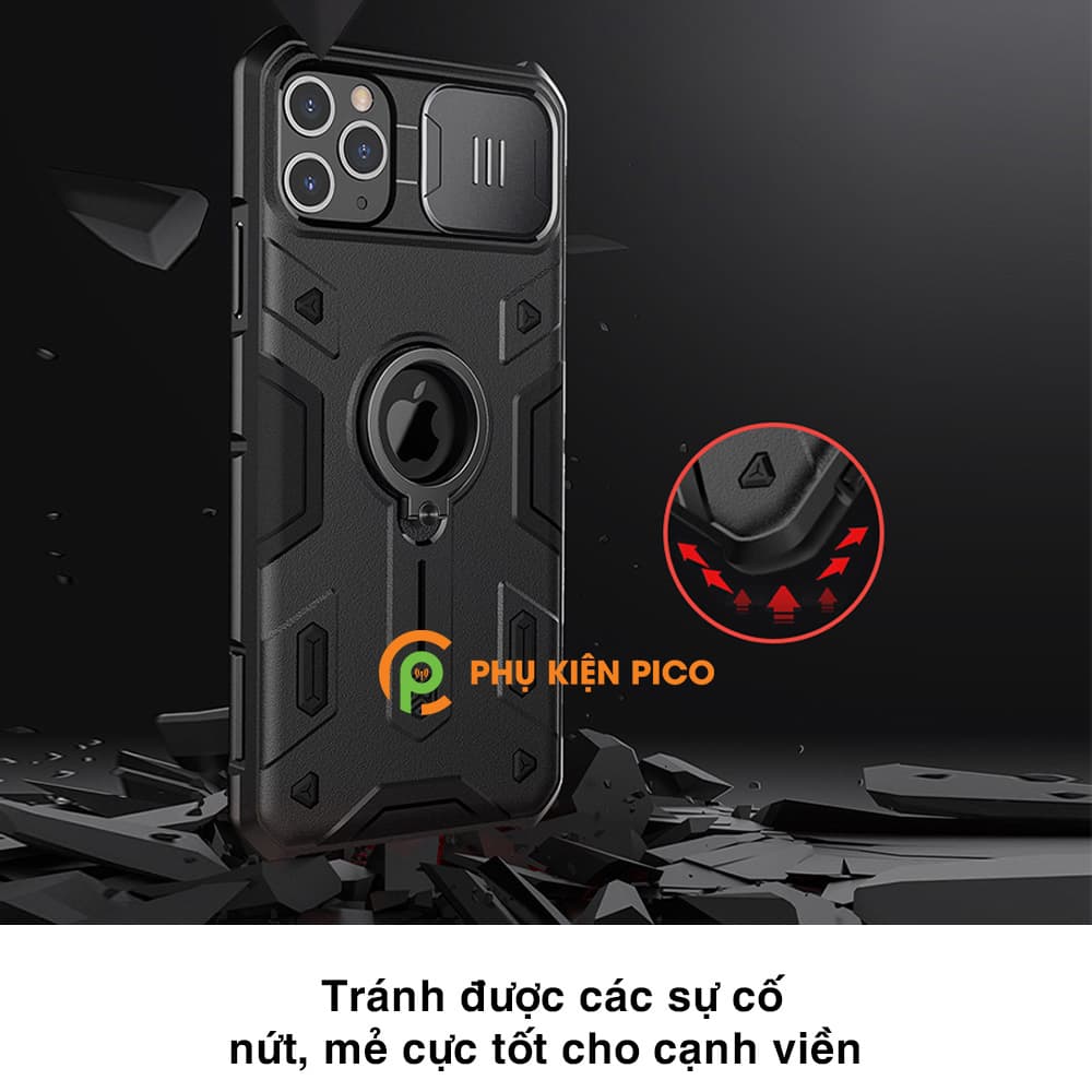 Ốp lưng chống sốc iPhone 11 Pro Max chính hãng Nillkin có nắp trượt bảo vệ camera sau - Ốp điện thoại iPhone 11 Pro Max - 5