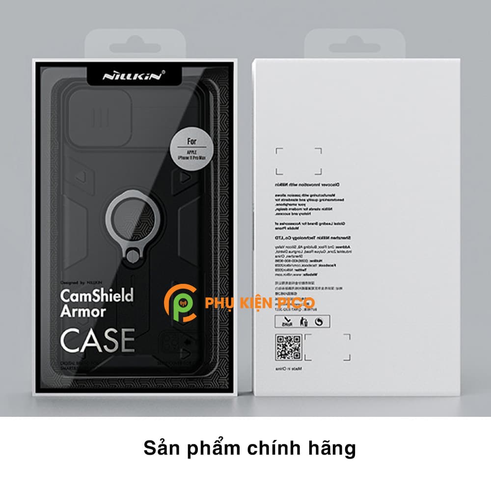 Ốp lưng chống sốc iPhone 11 Pro Max chính hãng Nillkin có nắp trượt bảo vệ camera sau - Ốp điện thoại iPhone 11 Pro Max - 9