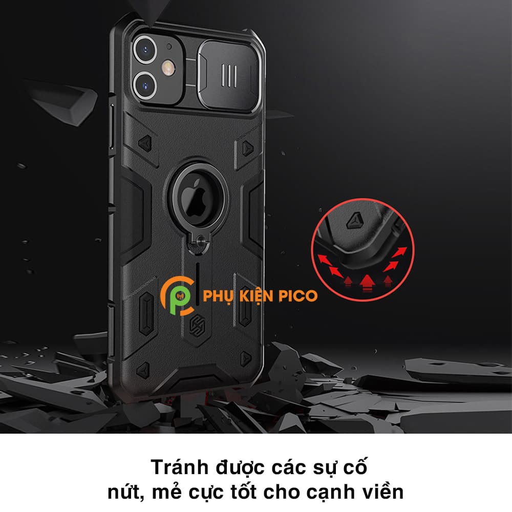 Ốp lưng chống sốc iPhone 11 chính hãng Nillkin có nắp trượt bảo vệ camera sau - Ốp điện thoại iPhone 11 - 6