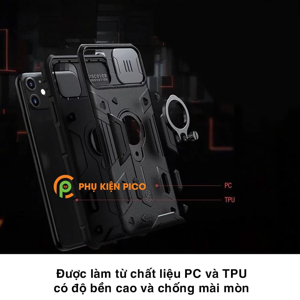 Ốp lưng chống sốc iPhone 11 chính hãng Nillkin có nắp trượt bảo vệ camera sau - Ốp điện thoại iPhone 11 - 4