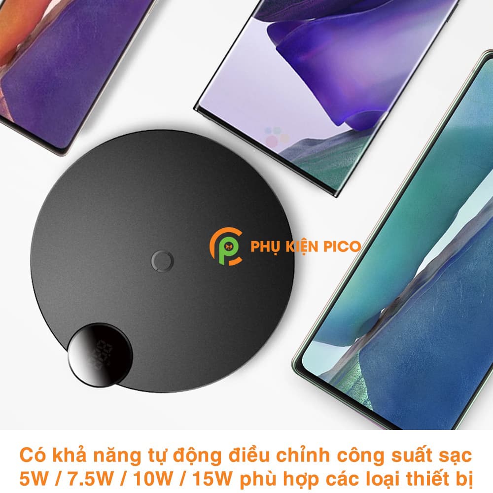 Đế sạc nhanh không dây Samsung Galaxy Note 20 / Samsung Galaxy Note 20 Utra 15W chính hãng Baseus chuẩn Qi – Cốc sạc Samsung - 7