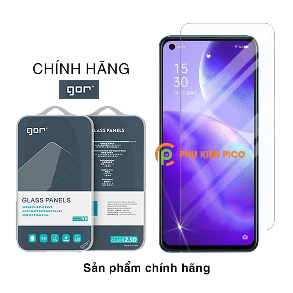 Cường lực Reno 5 chính hãng Gor bộ 2 chiếc độ cứng 9H – Dán màn hình Oppo Reno 5 - 6