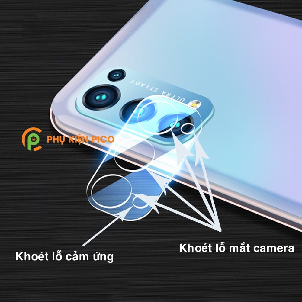 Kính cường lực camera Reno 5 trong suốt bảo vệ full cụm camera sau - 9