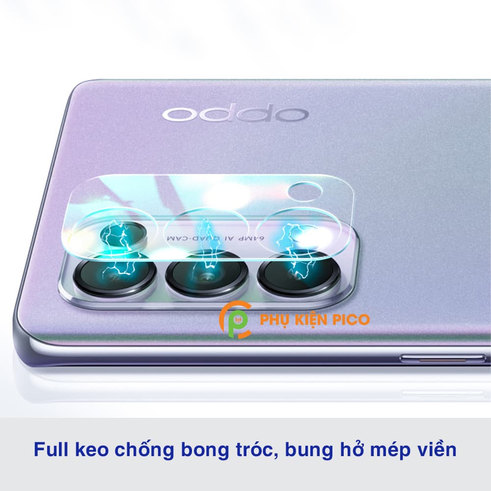 Kính cường lực camera Reno 5 trong suốt bảo vệ full cụm camera sau - 4
