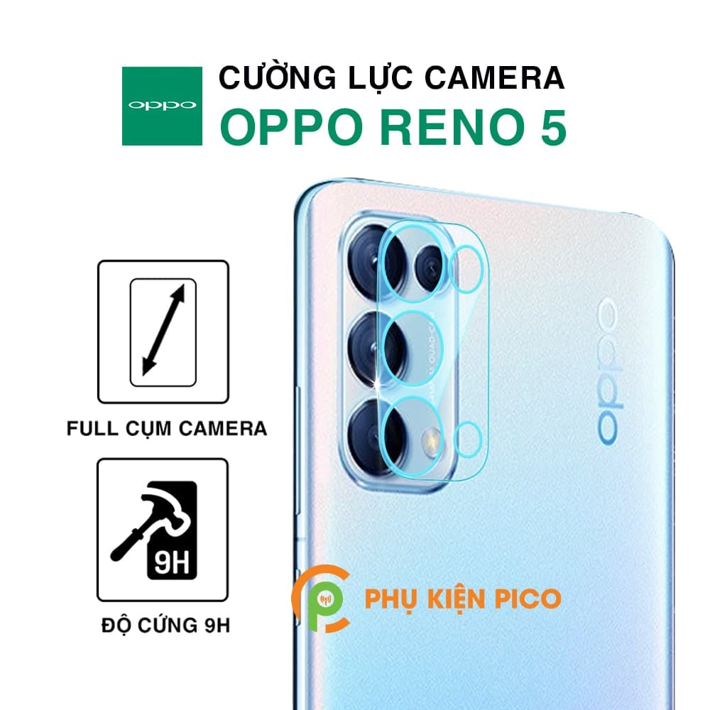 Kính cường lực camera Reno 5 trong suốt bảo vệ full cụm camera sau