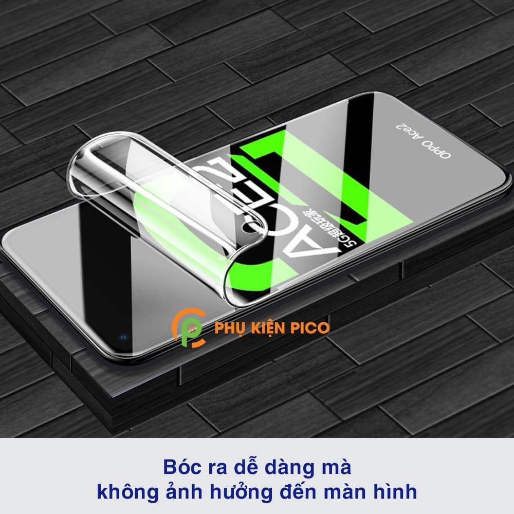 Dán màn hình Reno Ace 2 full màn dẻo trong suốt PPF tự phục hồi vết xước - 8